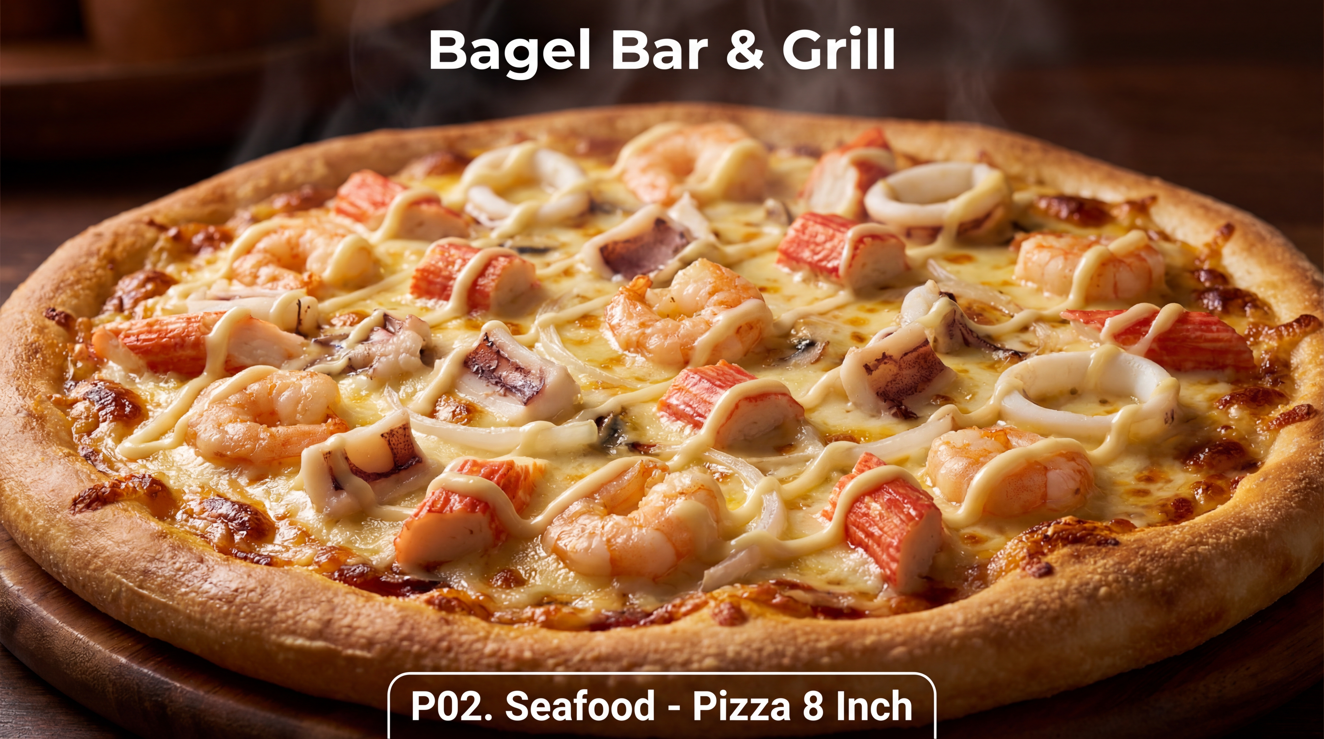 P02. Seafood Pizza 8 Inch